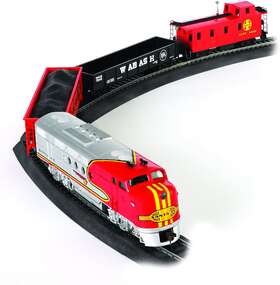 Bachmann Trains 696392204784 - Santa Fe Flyer Ready To Run Electric Train Set Ho Scale X