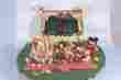 Bl-2 Plasticville Vintage People Pond Outhouse Animals Fence More Lot Nice