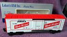 K751406 Boxcar Reefer Gauge -line Dg Jamaica Labatt Stripe Red Brewery Mib