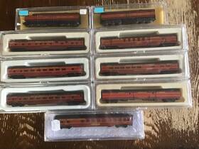7887 Con-cor Vintage N Scale Passenger Train Set Gulf Mobile And Ohio