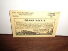 E-72 Champ Scale Santa Fe Diesel Decal Set