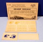 E-86 Champion Factory New Jersey Central Lines Emc Diesel Set Scale