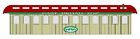 Dft01 Early Model Quik-kit Broad Wood Laser East Top Coach Railroad On30