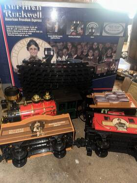 89198-rf Echo Norman Rockwell American Freedom Express Model Train G-scale Tested A- Condition
