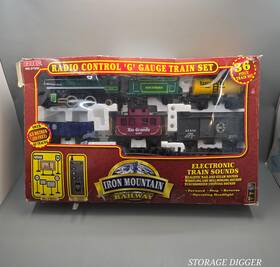 37230 Eztec Iron Mountain Railway Light And Sound Radio Control G Gauge Train Set