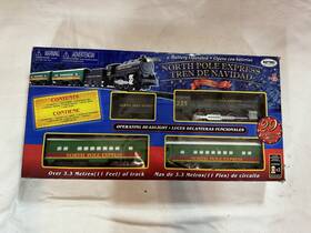 60627bl Eztec Battery Operated Train Set North Polar Express 29 Piece
