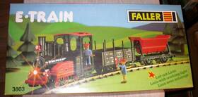 3803 Faller E-train Freight Train Set Steam Locomotive Track No Transformer
