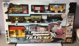 9968 Fast Lane 18pc Battery Operated Western Express Train Set With Track 2002