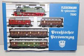 7890 Fleischmann N Passenger Train With Steam Engine Limited Rare