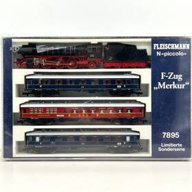 7895 Fleischmann N Scale Deutsche Bundesbahn F-train Merkur Steam Passenger Set
