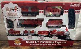 Forever Fun 849397010328 Elf On The Shelf Scout Christmas Express O Gauge 4 Car Train Set Tested