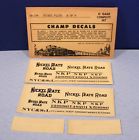Gn-194 Champion Factory New Nickel Plate Of Set Scale Champ Decals