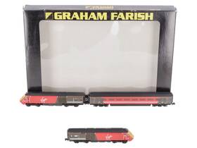 371-478 Graham Farish N Scale Virgin Hst 125 Set Ex/box