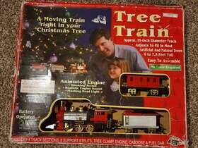 112903 Holiday Living Christmas Tree Express Train And Track Set Open Box