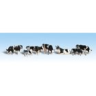A2724 Holstein Woodland Scenics Cows -scale Black 7 Farm White