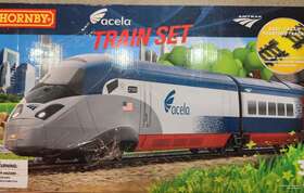 Hornby 055286694219 Amtrak Acela Battery Powered Model Train Set - For Parts Not Complete