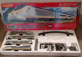 Hornby R1071 Eurostar Model Train Set Incomplete