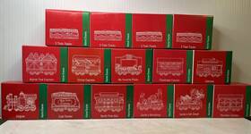 33911 Jcp Home Towne Ex Jcpenney Christmas Express Complete Train Set 1998 Pre-owned