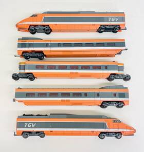 8631 Jouef Ho Tgv Sncf French 5 Car Train Set