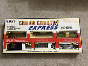 K-line 040369019015 Cross Country Express 0-27 Gauge Set 6 Unit Train