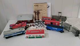 1501a K-line Wabash Ihop Inch Follow The Flag O-.27 Gauge Freight Train Set Plus