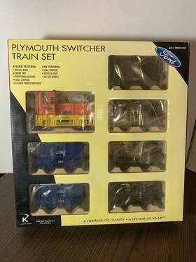 6-22334 K-line By Lionel Ford Plymouth Switcher Engine 6 Ore Cars O Gauge