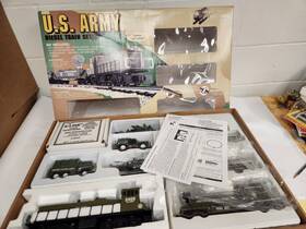 K-1127 K-line Vintage O/o-27 Scale U.s. Army 6-car Diesel Train Set #1127 Inch As-is