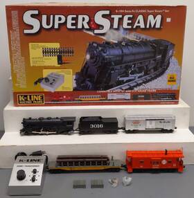 K-1904 K-line Santa Fe Classic Super Steam O Gauge Train Set Ln/box