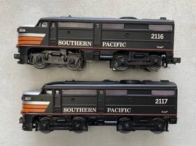 K-2116 K-line O27 Gauge Southern Pacific Twin Alcos And 2117 1 Powered Dummy
