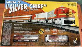 K1009 K-line K1201 Santa Fe Silver Chief Double Diesel Train Set With Lionel Railsounds