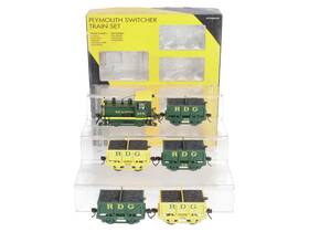 K1415 K-line O Gauge Reading Plymouth Switcher Steam Freight Train Set Ex/box