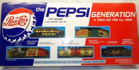 Te-4000 K-line Vintage 1993 O-27 Gauge Pepsi Generation Train Set Complete Set-tested