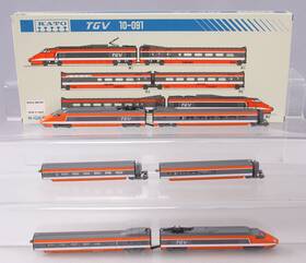 10-091 Kato N Scale Tgv Electric Train 6-car Set Ln/box