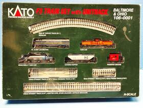 106-0001 Kato #106-0001 Baltimore And Ohio F3 Set-dc Only No Sound N Scale/ Used