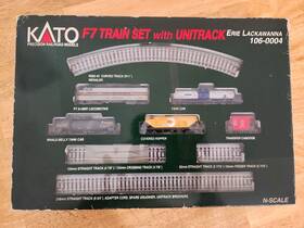 106-0004 Kato F7 Train Set With Unitrack - Erie Lackawanna N Scale Vintage