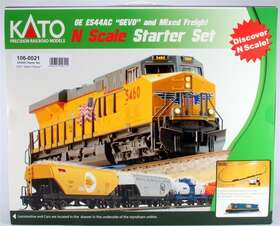 106-0021 Kato Csx/dark Future Ge Es44ac Gevo N Gauge Diesel Freight Train Set