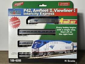 106-6285-dcc Kato N Amtrak Amfleet Ge P42 Phase Vi Gauge Diesel Train Set