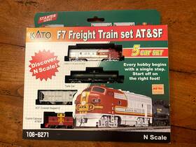 106-6271 Kato 1066271 Santa Fe F7a N Gauge Diesel Freight Train Set - 5 Car