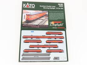 106-063 Kato 10666-c N Scale Sp Southern Pacific Inch Morning Daylight Passenger 10-car Set