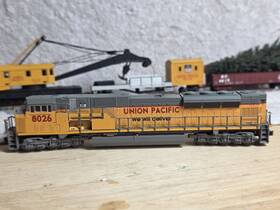 Kato 17665 N Scale Union Pacific Sd90/43mac Inch We Will Deliver Mow Work Train Crane Lot