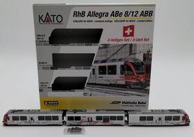 Kato 7074075 N Scale Rhb Allegra Abe 8/12 Abb 3- Unit Dc Set #3510 Ln/box