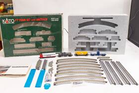 106-0006 Kato 949727204543 F7 Train Set With Unitrack Soo Line Missing Caboose Free Shipping