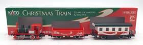 Kato 949727696072 12-25 N Pocket Line Christmas Train Set Of 3 /box