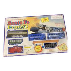 E3268 Kmart Santa Fe Express O Gauge 1 48 Scale Train Set - No. No Sound Station Vtg