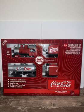 Lgb 011525724285 Coca-cola Locomotive And Tender Model Train Set G-scale 72428 Original Box