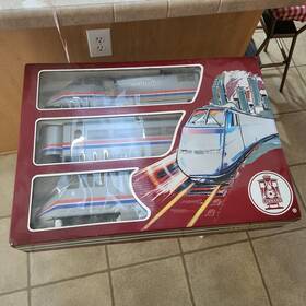 Lgb 011525919506 #91950 Amtrak High Speed Bullet Train Set Used Damaged