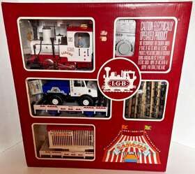 21988 Lgb Circus Set G-scale Steam Freight Train Original Box - Works