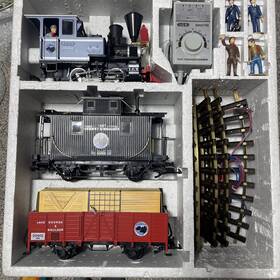 22401-us Lgb Goods Train Set #22401 West Germany Lake George And Boulder G Gauge Read More