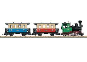 0-4-0t Lgb 72307 Lgb-steam Passenger Train Starter Set - Standard Dc 2 Cars