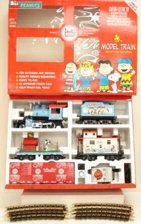 72427 Lgb G Scale Team Peanuts Baseball Steam Train Starter Set Ln/box